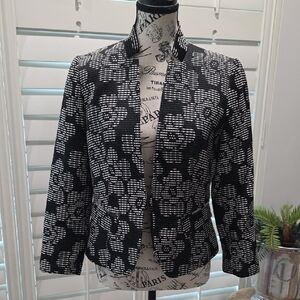 Nine WEST Elegant Black and White Women's Jacket